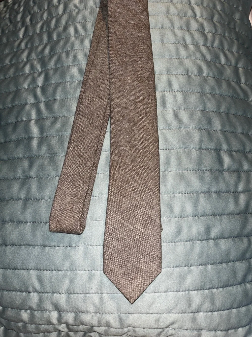 Original Penguin by Munsingwear Men’s Slim Necktie Classic Grey/Brown Cotton